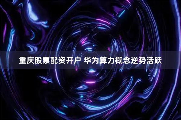 重庆股票配资开户 华为算力概念逆势活跃